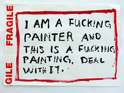 Fuck yeah: I am a painter and this is a painter. Deal with it.