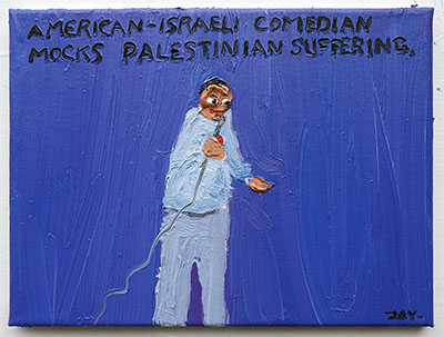 American-Israeli comedian Yoni Kletzel Bad Painting 429 by Jay Rechsteiner